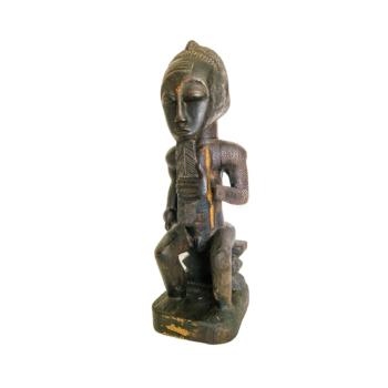 Statuette femme baoulé